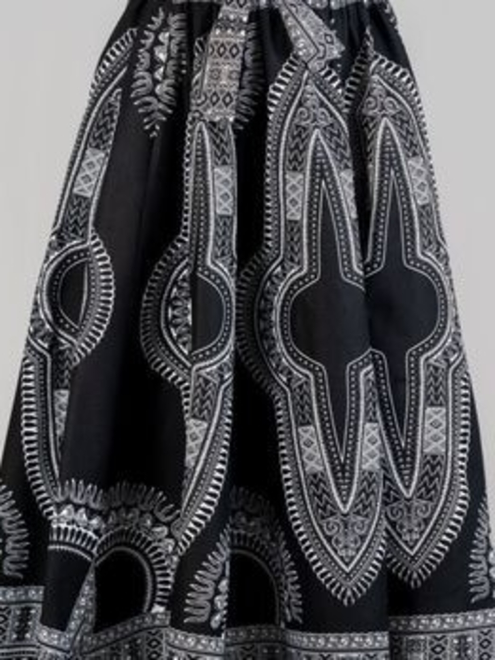 KARACHIC BY NF Women's High-Waist Ankara Skirt Dashiki Print  One Size Fits Most